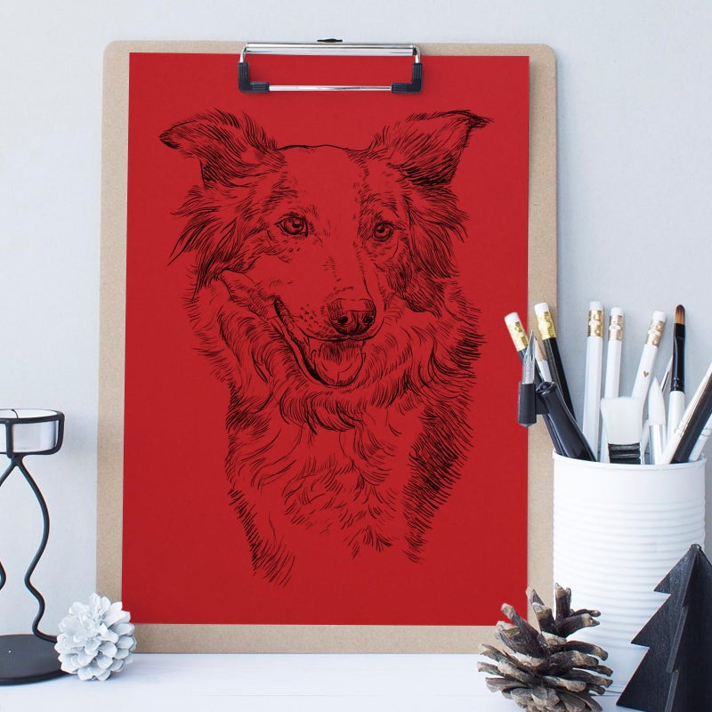 جويبيرج Joyberg Red Cardstock 8.5 x 11، ورق بطاقات غطاء 230 جرامًا للمتر المربع، مخزون بطاقات ثقيل 85 رطلاً للطابعة، ورق مخزون البطاقات للدعوات، سجل القصاصات، الحرف اليدوية، بطاقات DIY، الديكور، الرسم (30 ورقة) - Image 3